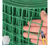 Clôture métallique de jardin 1,2 x 5 m, 3 x 3 cm, maille de 2 mm de diamètre, idéale pour les enclos de lapin, serpent, volaille et solution polyvalente de clôture métallique.