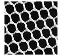 Clôture métallique de jardin en plastique blanc - Maille durable pour lapin et volaille - Filet polyvalent de 1 x 10 m avec attaches pour une protection efficace des animaux - 5 à 30 m de longueur