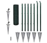 Clôture métallique en acier, 10 x 1,0 m, verte, robuste, pour clôtures, résistante aux intempéries et durable, idéale pour le jardin, la terrasse et les bordures de terrain