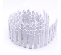 Clôture miniature en bois pour maison de poupée et décoration de jardin, 90 cm de long, bords pliables pour des dispositions personnalisées dans les jardins féériques, les plantes succulentes et les