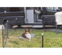 Clôture mobile pour chiens 15 m noire
