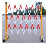 Clôture mobile rouge - Barrière de sécurité hautement visible et durable pour chantiers de construction, 1,2 x 4 m, portable et stable, idéale pour une utilisation en extérieur