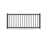 Clôture, modèle Bordeaux, aluminium, anthracite, systèmes de fixation flexibles, personnalisable