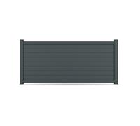 Clôture, modèle Boulogne, aluminium, anthracite, systèmes de fixation flexibles, personnalisable