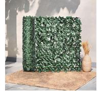 Clôture occultante sans entretien 300x100 cm - Feuillage plastique vert tendre - Fixation mur ou balcon