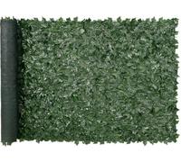 Clôture pare-vue en lierre - 1,5 x 3 m - Paravent artificiel - Clôture en lierre vert avec dos en maille et connexion renforcée - Haies artificielles avec feuilles de vigne pour jardin, cour, balcon