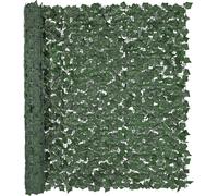Clôture pare-vue en lierre, 1500 x 2490 mm, mur végétal, clôture verte en lierre avec raccord renforcé, haies artificielles avec feuilles de vigne comme décoration pour jardin, cour et terrasse