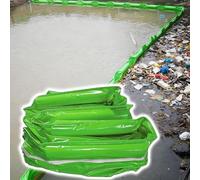 Clôture pétrolière en PVC Barrières flottantes portables pour déchets, Barrières flottantes industrielles de grande taille pour marées noires, Dimensions personnalisables(L 98.4ft/30m,H 31.5in/80cm)