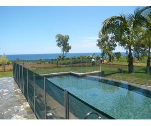 Cloture piscine FILET BEETHOVEN 2 m vert + alu