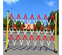 Clôture portable rétractable - Rouge 1,2 x 4 m - Plastique renforcé au fil - Idéal pour la sécurité routière, les événements en plein air et le confinement des animaux - Installation facile et design