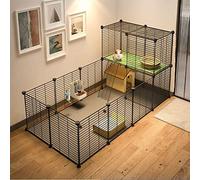 Clôture pour chien - Clôture pour chinchilla - Clôture pour animal domestique - Pour intérieur/extérieur - Clôture portable pour chiot, lapin - 140 x 70 x 70 cm