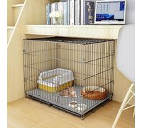 Clôture pour grands chats Cage pour animaux de compagnie Cage pour chats Cage pour chats Cage pour chats Cage pour chats Cage pour chats pliable Cage pour chiens en métal avec plateau, facile à