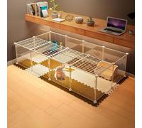 Clôture pour grands chats Cage pour lapins Box pour animaux de compagnie Clôtures pour chats en plein air Cage pour chiots Cage pour cochons d'Inde Box Cage pour petits animaux en métal bricolage