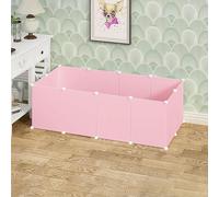 Clôture pour grands chats Cage pour lapins, box pour animaux domestiques, cage pour chats, cage pour chiots, pour petits animaux domestiques, chats, chiots, lapins, hérissons(Pink,12pcs)