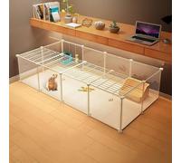 Clôture pour grands chats Cage pour lapins, Cages pour chats d'intérieur avec porte-boîte pour animaux domestiques, cage pour petits chiens, bricolage pour petits animaux, pour chiot