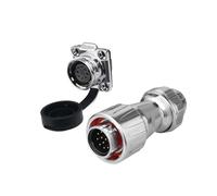 Clôture quatre trous couvercle en plastique connecteur DZ-20 éclairage lampe LED 2 3 fils 4 fils 12 fils équipement industriel prise aviation(12 core)