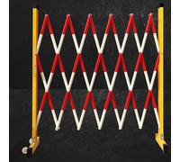 Clôture rétractable pour contrôle de la circulation - Barrière de sécurité jaune - Assemblage facile - 1,2 x 2 m - Idéal pour les accès et les accès en situation de circulation