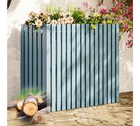 Clôture robuste d'extérieur pour climatiseur et poubelle, avec piquets, solution d'intimité pour jardin et terrasse, housse résistante aux intempéries