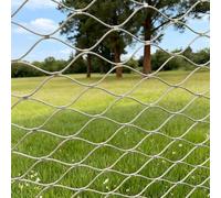 Clôture Robuste et réglable pour poulailler avec Corde en Acier Inoxydable, Filet de sécurité Multifonctionnel et Flexible pour Jardin, Ferme, escaliers, Balcon (30 m x 2,8 m / 98,4 pi x 9,2