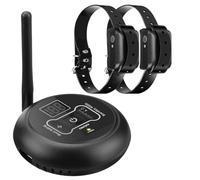 Clôture sans Fil Intelligente pour Chien Collier de Dressage pour Chien avec télécommande Système de Confinement sans Fil(for 2 Dog)