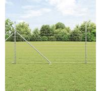 vidaXL Poteau de clôture acier galvanisé pour jardin extérieur