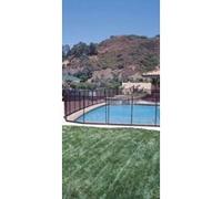 Clôture souple Gre V2 pour piscine - hauteur 1,33 m - filet transparent - poteaux aluminium - sécurité enfant - norme NF P90-306