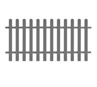Clôture WPC Bordure Grillage Barrière Portail de Jardin Extérieure vidaXL