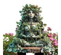 Clôtures de jardin de fées en acrylique - Clôtures de jardin Fées décoratives | Décoration de patio | Tree Man Earth Goddess Statue Stake | Accessoires d'extérieur Insert de sol Décoration de pot de