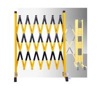 Clôtures de signalisation portables, démontables et montées sur roues, en métal télescopique, adaptées aux rues et aux lieux événementiels.(1.2x5m)