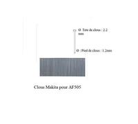 CLOUS BRADS 18GA 40MM (5000 PCS) MAKITA - F31931