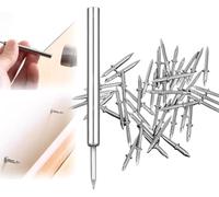 Clou à tête double pour plinthe, sans marque, 2025 Nouvelles vis invisibles pour plinthe, avec assortiment d'outils à douille, pour installation sur bois massif (50pièces)