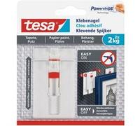 tesa 77777 Clou adhésif ajustable tesa® blanc Contenu: 2 pc(s)