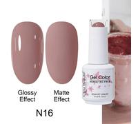 Clou Beaute Gel Vernis À Ongles Néon Marron Bleu Royal Rouge Vert Pastal Nu Nail Art Vernis Gel Laque Couche De Finition Uv Gel Ongles.N16.