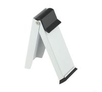 Clou de frein positionneur de porte en acier à pied - Motif carré en acier inoxydable pour une installation silencieuse tenant du caoutchouc anti-collision - Pliage sans perçage (argent/noir/blanc)