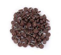 Clou de Jambe de Meuble 100 pièces 18mm x 5mm Glissière de Protection des Ongles de Sol Patins de Meubles en Plastique Patins pour Canapé Chaise Table Bas Meubles Patins (100 pièces Surface Plane