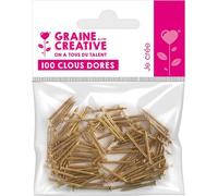 Graine créative – Clous pour String Art – Dorés 20 mm – Sachet de 100