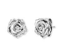 Clou d'oreille en argent 925 rose avec zirconium