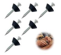 Clou Membrane Fondation 6pcs Clous Protection Soubassement Clou Beton, Galvanisés et Robustes, 4x30 mm - Idéal pour Membrane de Fondation, Béton, Métal, Bois, Brique et Plus