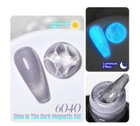 Clou Miles-Verhéritage À Ongles Gel Uv Magnétique Led, Brille Dans Le Noir, Semi-Continu, Trempage, Art De Manucure.6040.