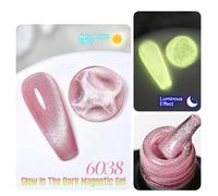 Clou Miles-Verhéritage À Ongles Gel Uv Magnétique Led, Brille Dans Le Noir, Semi-Continu, Trempage, Art De Manucure.6038.