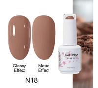 Clou Miles-Verhéritage À Ongles Semi-Continu, Gel À Tremper, Laque Uv Led, Rouge Foncé, Marron, Document Chaud, Manucure, Nail Art, 15ml.N18.