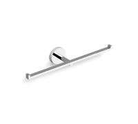 Clou porte-rouleau de toilette Flat 28.2x4.8cm double chrome CL/09.02032