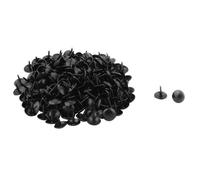 Clou SOURCING MAP 200pcs Clou Tapissier Pointe Tapissier Clou Tapis Punaise Pour Meuble Décoration noir 9 x 9mm