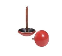 Clou Tapissier - Tête de Clou Ameublement 11mm Rouge Rond, 17mm Longueur, 100 Pcs pour Sofa et Dosserets