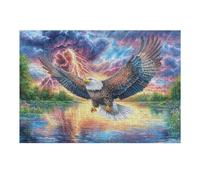 Cloud Aigle Volant au-Dessus de la mer 300 Pièces Puzzle Débutant en Carton sans Déformation Compagnon Animal de Compagnie Mignon Facile Apprentissage Anti-Stress Passe-Temps Idée Cadeau Saint Valent