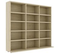 CLOUD Armoire à CD Armoire de rangement - bibliothèque Chêne sonoma 102x23x89,5 cm Bois d’ingénierie CHYNEW3152537