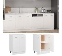 CLOUD Armoire de plancher,armoire de cuisine, meuble bas de cuisine Blanc 60x46x81,5 cm Bois d'ingénierie CHYNEW7696137