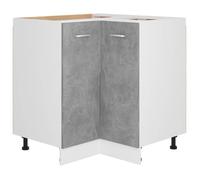 CLOUD Armoire de plancher d'angle,armoire de cuisine, meuble bas de cuisine gris béton 75,5x75,5x81,5 cm bois CHYNEW9719788