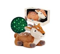 Cloud B - Peluche projecteur d'étoiles Twilight Buddies Faon - 3 couleurs, arrêt auto