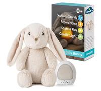 Cloud b Peluche et Veilleuse Musicale LoveLight - Billy le Lapin | 8 sons apaisants| Effets lumineux | Fonction enregistrement | Rechargeable |Dès la naissance